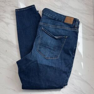 American Eagle Outfitters Deep Blue Slim Jeans